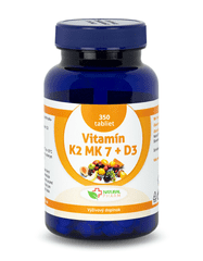 Natural Pharm Vitamín K2 MK-7 + D3 tablety 350 ks