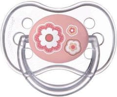 Canpol babies Cumlík silikónový symetrický 0-6m Newborn Baby ružová