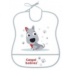 Canpol BABIES Plastový podbradník mäkký Cute Animals psík