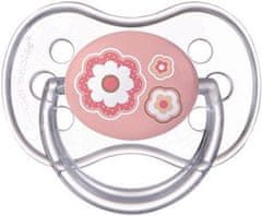Canpol babies Cumlík silikónový symetrický 6-18m Newborn Baby ružové