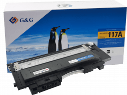 G&G HP W2070A, HP 117A , Premium patentovaný toner, 1000 strán s čipom Čierna - Black