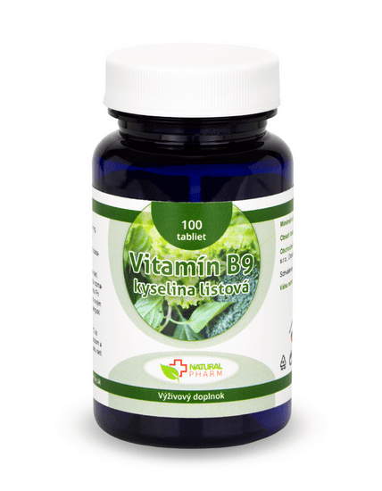 Natural Pharm Vitamín B9 tablety 100ks