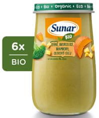 Sunar BIO príkrm tekvica, zemiaky, olivový olej 6 x 190 g