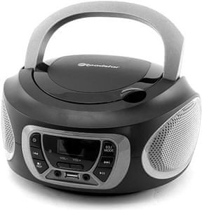 rádiomagnetofón Roadstar cdr-365 u aux in cd prehrávač usb port lcd displej fm tuner pre počúvanie rozhlasu vstavané repráčky