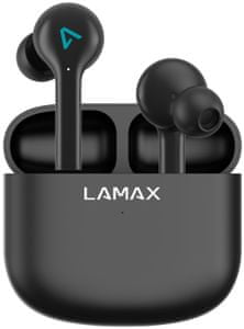  bezdrôtové Bluetooth slúchadlá lamax Trims1 neskreslený zvuk pohodlná konštrukcia uzavretá hlasový asistent mikrofón pre handsfree dlhá výdrž na nabitie dotykové ovládanie