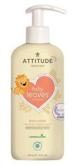 Attitude Detské telo mlieko Baby leaves s vôňou hruškovej šťavy 473 ml