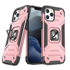 MG Ring Armor plastový kryt na iPhone 13, ružový