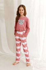 TARO Dievčenské pyžamo 2587 Carla pink, ružová, 104