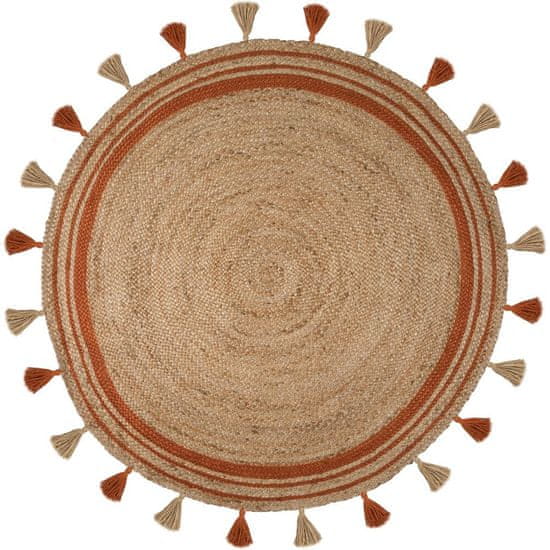Flair Kusový koberec Lunara Orange kruh – na von aj na doma