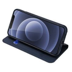 Dux Ducis Skin Pro knižkové kožené puzdro na iPhone 13 Pro, modré