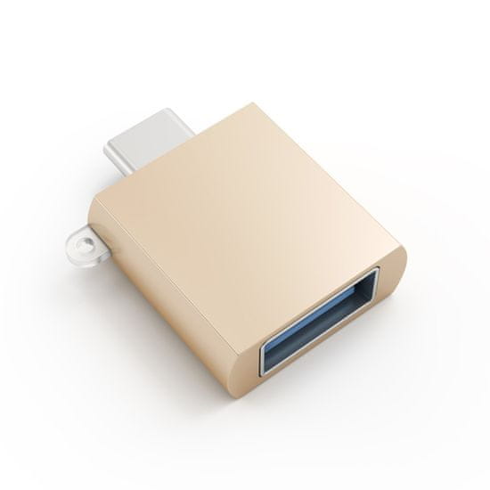Satechi Type-C to USB-A 3.0 Adapter ST-TCUAG, zlatý