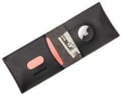 FIXED Kožená peňaženka Wallet for AirTag z pravej hovädzej kože FIXWAT-SMMW2-BK, čierna