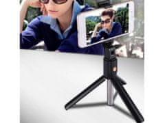 Alum online Selfie tyč s bluetooth, statív, tripod 3v1 - K07