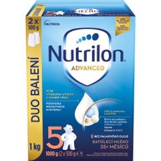 Nutrilon 5 Advanced batoľacie mlieko 1 kg, 35+