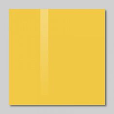 SOLLAU Sklenená magnetická tabuľa žltá exotická 48 x 48 cm