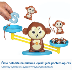 Alum online Vzdelávacia opička - Opičí váha s číslami