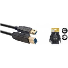 Stagg NCC5U3AU3B, USB kábel / STD A-B 3.0 6m