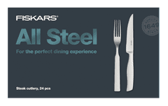 FISKARS Sada steakových príborov All Steel 24 ks