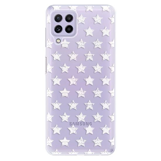 iSaprio Silikónové puzdro - Stars Pattern - white pre Samsung Galaxy A22