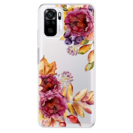 iSaprio Silikónové puzdro - Fall Flowers pre Xiaomi Redmi Note 10 / Note 10S