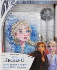 ToyCompany Diář na zámek s překlápěcími flitry + ceruzka Frozen Ľadové kráľovstvo