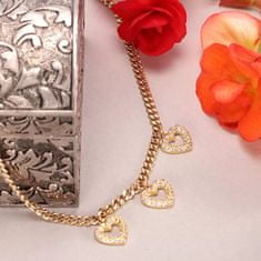 Morellato Romantický pozlátený náhrdelník s kryštálmi Incontri SAUQ12
