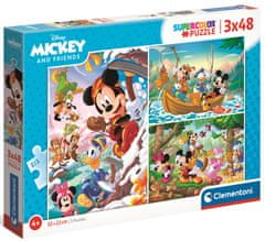 Clementoni Puzzle Mickey Mouse a priatelia 3x48 dielikov