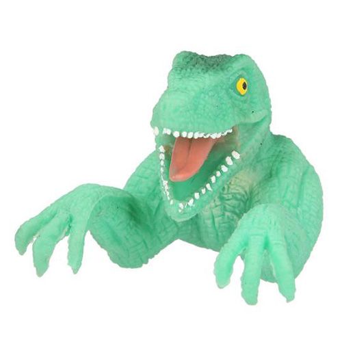 Dino World Prstová bábka ASST, Zelený, T-Rex