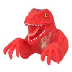 Dino World Prstová bábka ASST, Červený, T-Rex