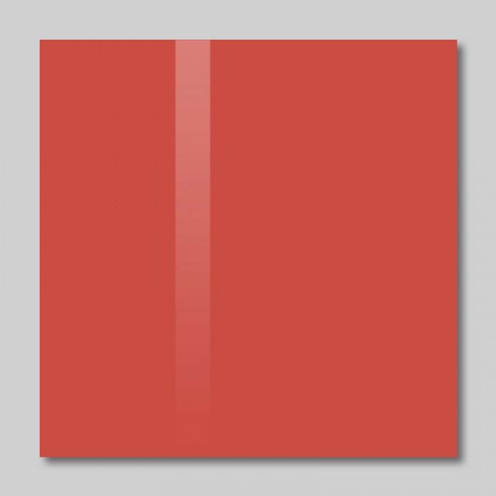 SOLLAU Sklenená magnetická tabuľa červená koralová 60 x 90 cm