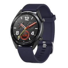 BStrap Silicone Bredon remienok na Huawei Watch GT2 Pro, dark blue