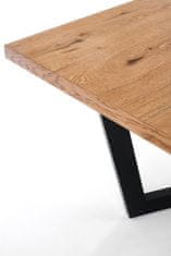 Halmar Rozkladací jedálenský stôl Massive - dub svetlý / čierna