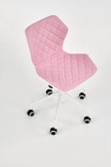 Halmar Detská stolička na kolieskach Matrix 3 - ružová