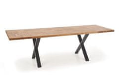 Halmar Jedálenský stôl Apex 160 M - dub prírodný / čierna