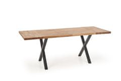 Halmar Jedálenský stôl Apex 120 M - dub prírodný / čierna