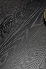 Halmar Okrúhly jedálenský stôl Embos - čierna / zlatá