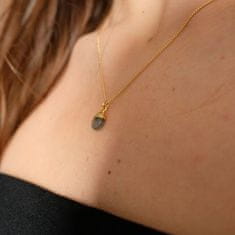 Decadorn Pôvabný pozlátený náhrdelník s mesačným kameňom