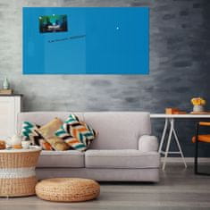SOLLAU Sklenená magnetická tabuľa modrá coelinová 60 x 90 cm