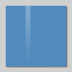 SOLLAU Sklenená magnetická tabuľa modrá coelinová 48 x 48 cm