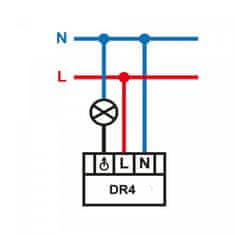 Elektrobock DR4-LED-S-biela Dotykový regulátor LED