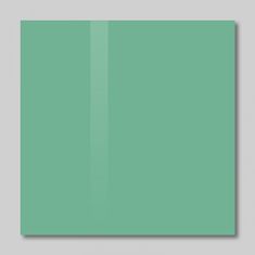 SOLLAU Sklenená magnetická tabuľa zelená veronesová 48 x 48 cm