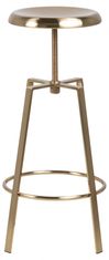 Design Scandinavia Barová stolička Goose, kov, zlatá