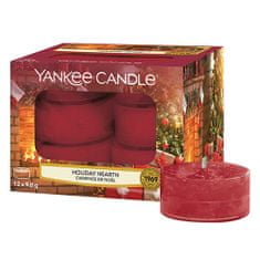 Yankee Candle Sviečky čajové , Sviatočný krb, 12 ks