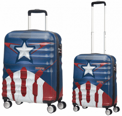 American Tourister Sada kufrov Wavebreaker Marvel - Captain America 2-set S+M