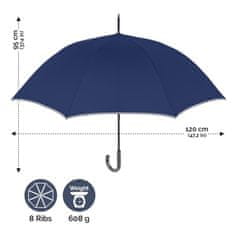 Perletti TECHNOLOGY Luxusný automatický dáždnik s reflexným pásom, 21704