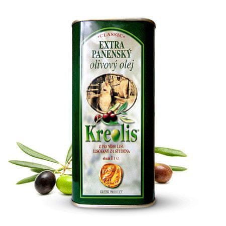 Kreolis Extra panenský olivový olej Kreolis 1l plechovka 1 kg