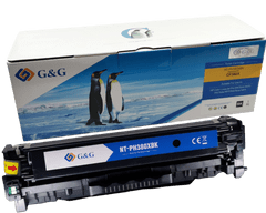 G&G HP CF380X , HP 312X , Premium patentovaný toner, 4400 strán s čipom Čierna - Black 