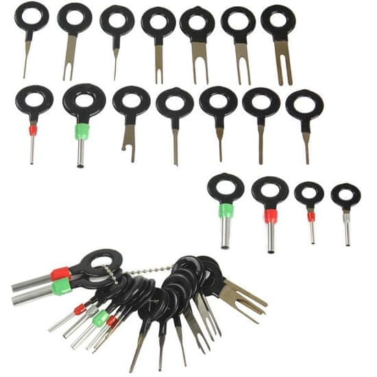 MAR-POL Špeciálne kľúče na vypichovanie konektorov, sada 18ks MAR-POL