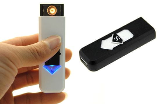 CoolCeny Elektronický USB zapaľovač - Čierna