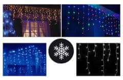 CoolCeny Vonkajší LED vianočný záves – dážď - 60 metrov - Modrá